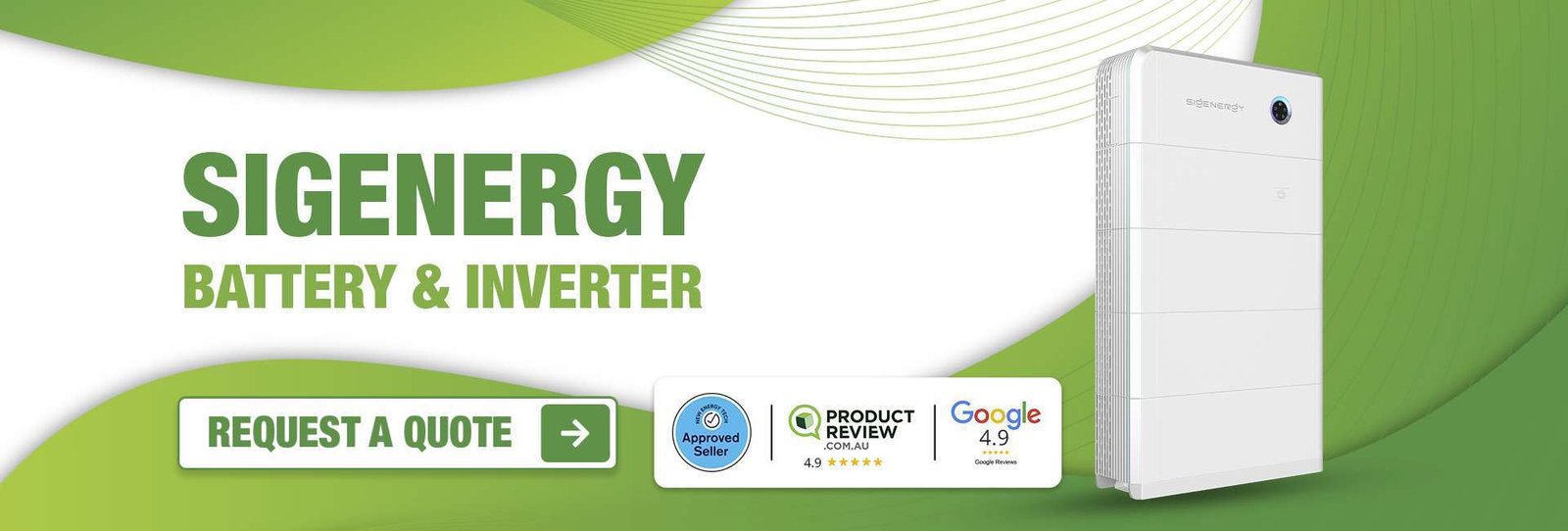SIGENERGY Battery and Inverter Banner